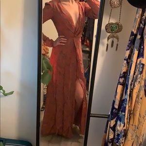 Reformation long floral dress